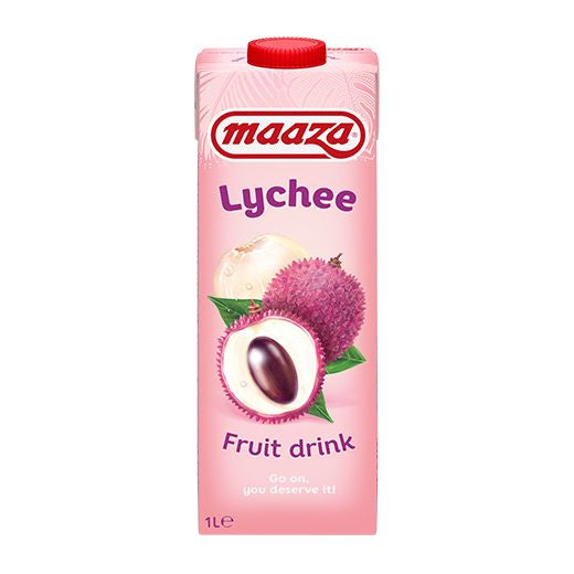 Maaza Lychee Drink 1Lt- Tetra (12x1L) - Aytac Foods Wholesale