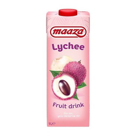 Maaza Lychee Drink 1Lt- Tetra (12x1L) - Aytac Foods Wholesale
