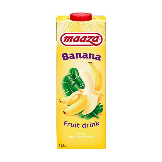 Maaza Banana Drink 1Lt- Tetra (12x1L) - Aytac Foods Wholesale