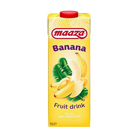 Maaza Banana Drink 1Lt- Tetra (12x1L) - Aytac Foods Wholesale