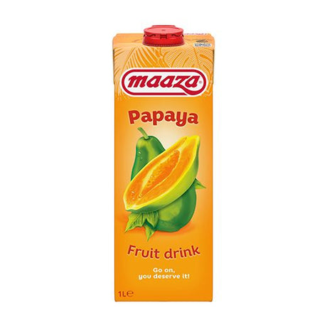 Maaza Papaya Drink 1Lt- Tetra (12x1L) - Aytac Foods Wholesale