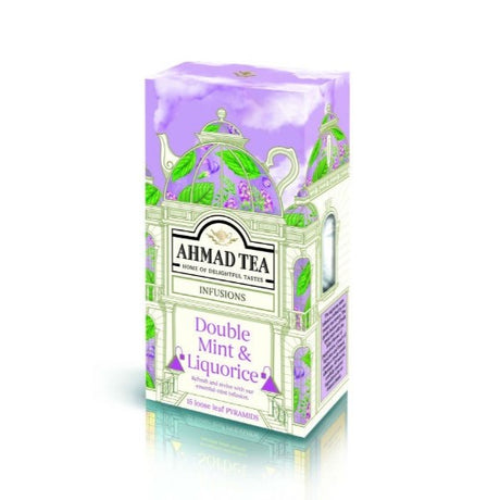 Ahmad Tea Pyramid Tb Double Mint & Liquorice [1560] (5x15BAGS) - Aytac Foods Wholesale