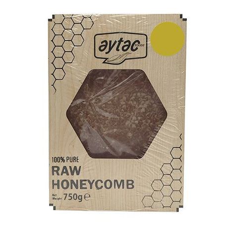 Aytac Raw Honeycomb Wooden Tray (Kaset Bali) (8x750GR) - Aytac Foods Wholesale