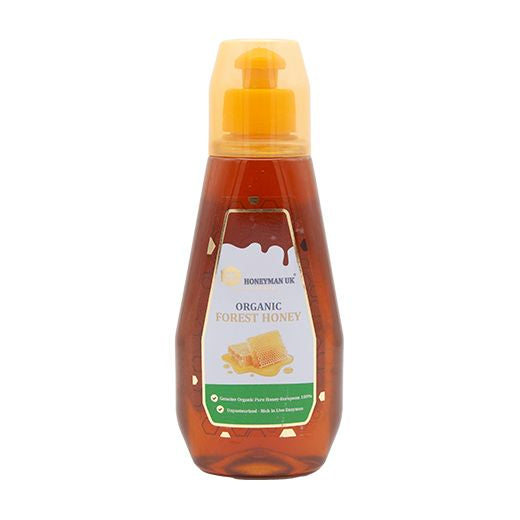 Honeyman Organic Squeezy Forest Honey (400GR) x 6 - Aytac Foods Wholesale
