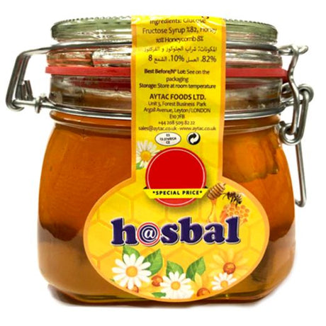 Hasbal With Comb Honey (Square Jar) , 750GR - Aytac Foods Wholesale
