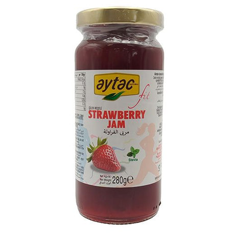 Yg Aytac Stevia Fit Strawberry Jam (6x280GR) - Aytac Foods Wholesale