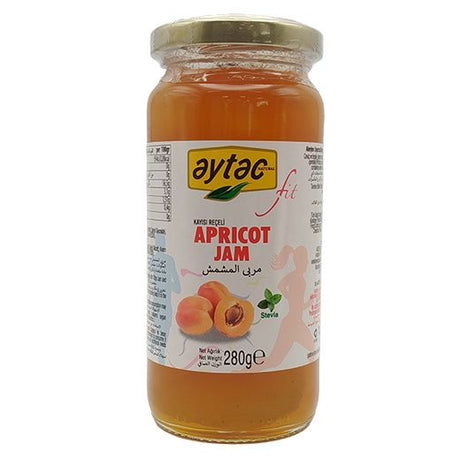 Yg Aytac Stevia Fit Apricot Jam (6x280GR) - Aytac Foods Wholesale