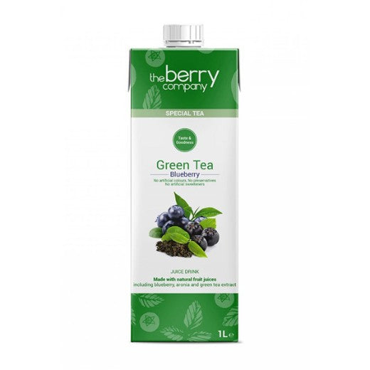 The Berry Company Blueberry Juice With Green Tea (12x1LT) - Aytac Foods Wholesale