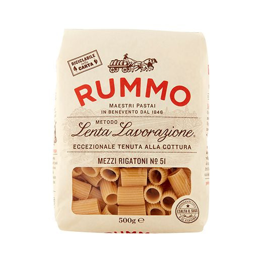 Rummo Mezzi Rigatoni No. 51 Pasta 500g wholesale box