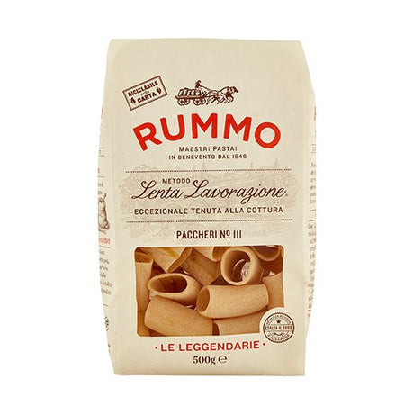 Rummo Paccheri No. 111 Pasta 500g wholesale box