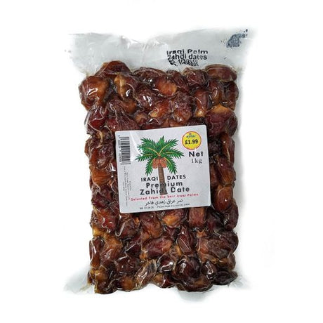 Iraqi Palm Premium Zahedi Dates (Vac-Pack) , 1KG - Aytac Foods Wholesale