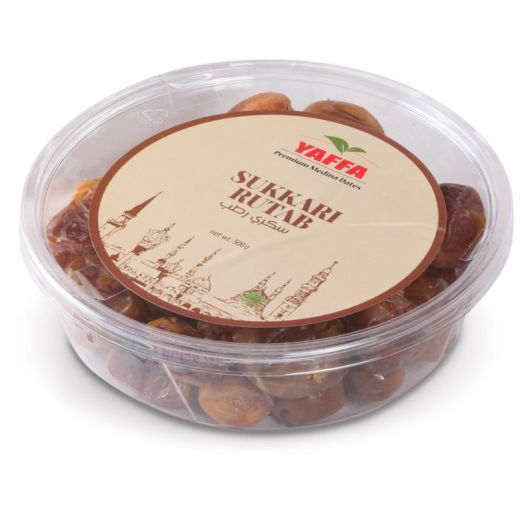 Yaffa Madina Sukkari Rutab Dates (Container) (Frozen) , 500GR