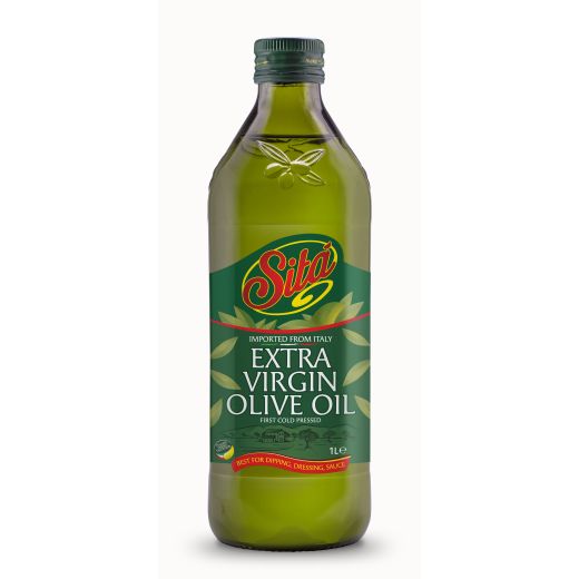 Ita (1) Sita Extra Virgin Olive Oil Glass Bottle , 1LT - Aytac Foods Wholesale