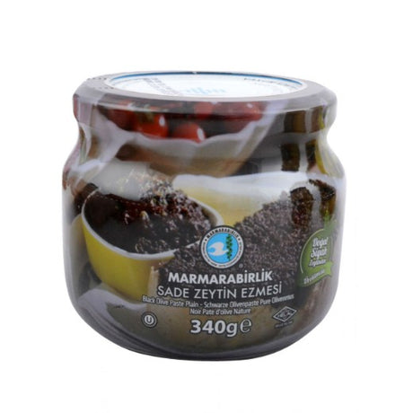 Mar B.Black Olive Paste Plain -Jar , 340GR - Aytac Foods Wholesale