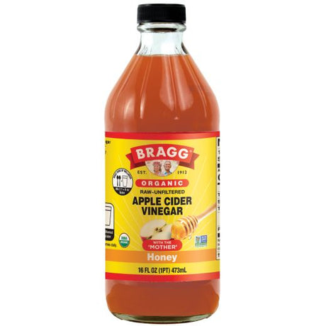 Gd Bragg Organic Apple Cider Vinegar & Honey Blend 473Ml , 473ML - Aytac Foods Wholesale