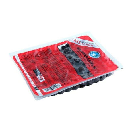 Mar B. Dogal Salamura Black Olives 4Xs [Vac] Red , 500GR - Aytac Foods Wholesale