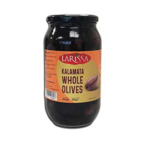 Larissa Kalamata Olives In Brine [141-160] , 650GR - Aytac Foods Wholesale