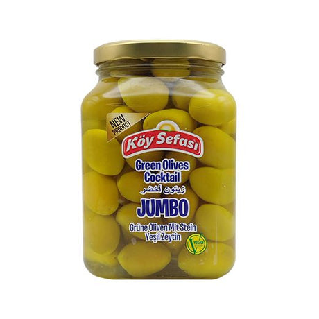 Koy Sefasi Green Olives Jumbo Cocktail [Jar] (6x900GR) - Aytac Foods Wholesale