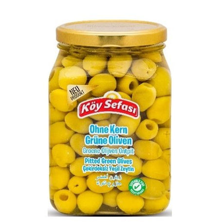 Koy Sefasi Green Olives Pitted [Jar] (6x800GR) - Aytac Foods Wholesale