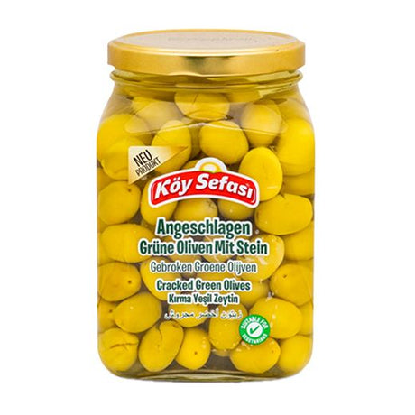 Koy Sefasi Green Olives Cracked [Jar] (6x900GR) - Aytac Foods Wholesale