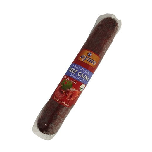 Obl Aytac Sarajevska Beef Cajna Sausage (Avg. 500g) – 20x500g - Aytac Foods Wholesale