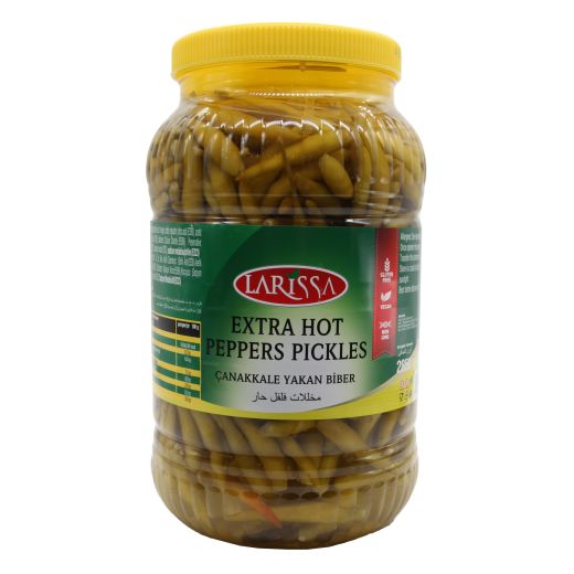 Larissa Pickles Hot Peppers / Yakan Biber (6x3000CC)