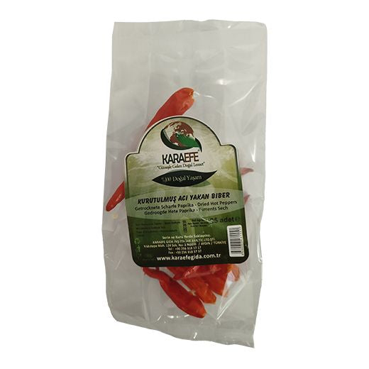 Karaefe Dried Hot Peppers – 100x25pcs - Aytac Foods Wholesale