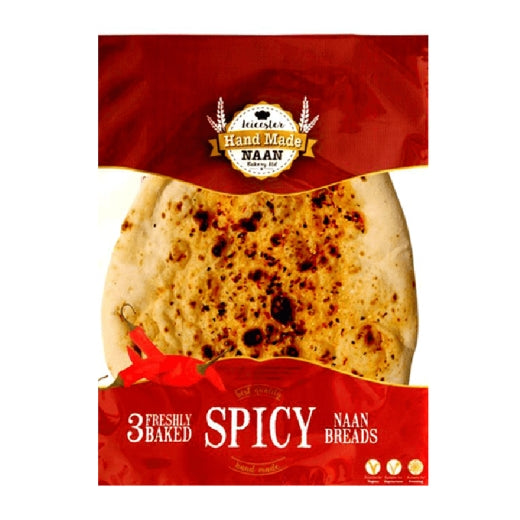 Hand Made Naan Bread Spicy , 200grx2pcs - Aytac Foods Wholesale