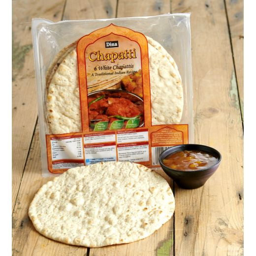 Dina White Chapatti 6 Breads (50g) wholesale product image
