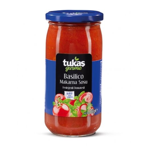 Tukas Basilico Pasta Sauce (12x360G) - Aytac Foods Wholesale