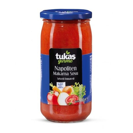 Tukas Napoliten Pasta Sauce (12x360G) - Aytac Foods Wholesale