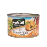 Tukas White Beans In Tomato Sauce (Tin) , 425GR - Aytac Foods Wholesale