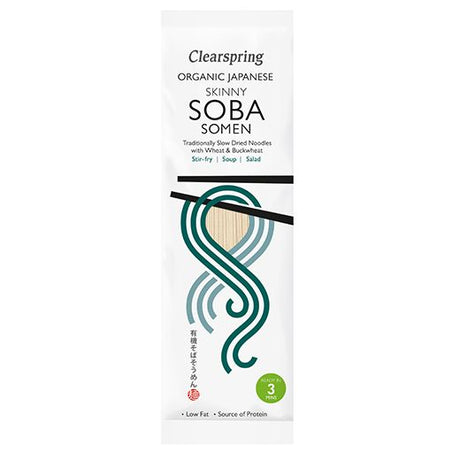 Gd Clearspring Org Japanese Skinny Soba Somen Noodles , 200GR - Aytac Foods Wholesale