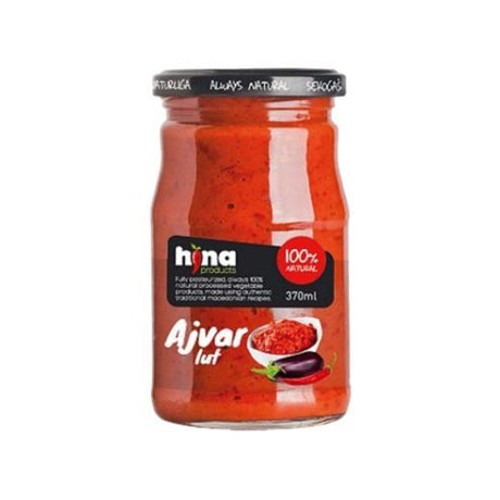 Hina Ajvar Hot (Ajvar Lut) , 370ML - Aytac Foods Wholesale
