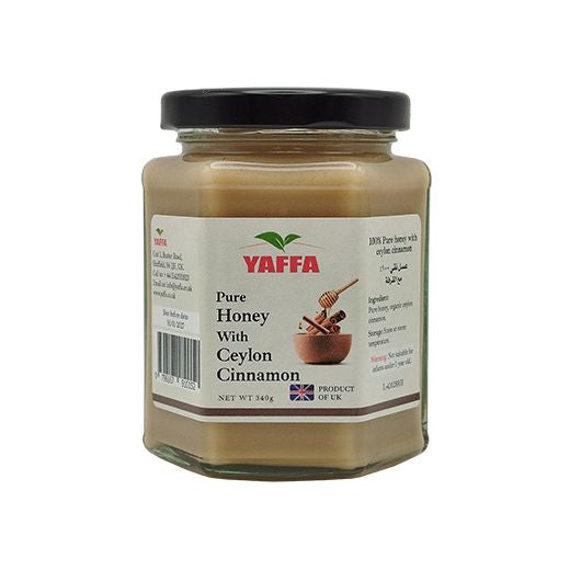 Yaffa Pure Honey With Ceylon Cinnamon , 350G
