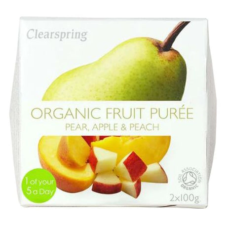 Gd Clearspring Org Fruit Puree Apple Pear Peach 2X100Gr , 2X100GR - Aytac Foods Wholesale