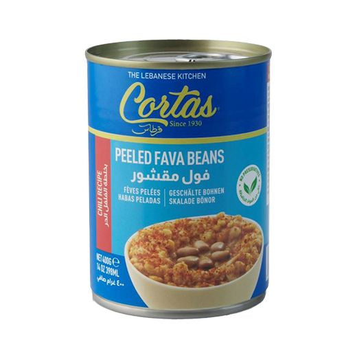 Cortas Peeled Fava Beans W-Chilli-12X400G Tin Eo (8901) (12x400GR) - Aytac Foods Wholesale