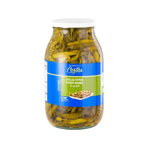 Cortas Pickled Pepper- 4X2850G Jar (6135) (4x2850GR) - Aytac Foods Wholesale
