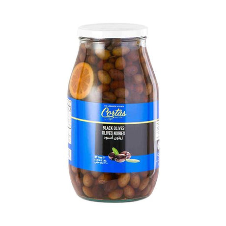 Cortas Black Olives -4X2900G Jar (6090) (4x2900GR) - Aytac Foods Wholesale