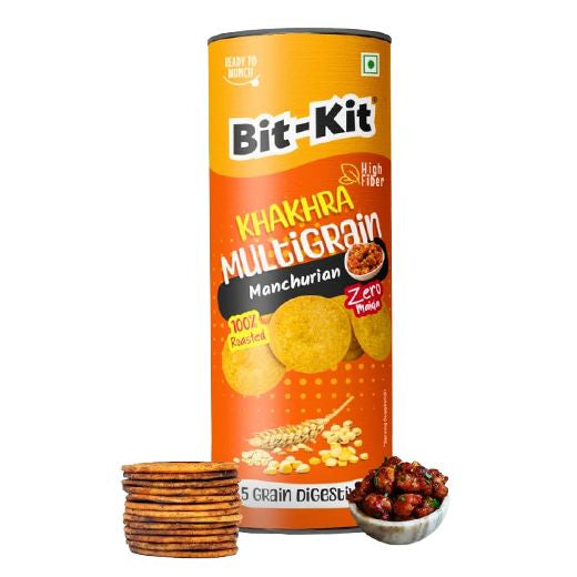 Bitkit Multigrain Manchurian Coin Khakhra Jar 120G