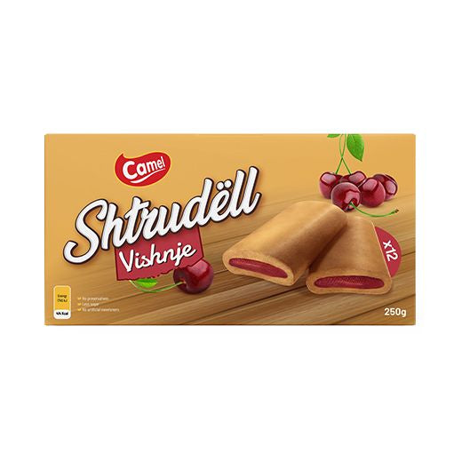 Kos Camel Strudel Cherry (18x250G) - Aytac Foods Wholesale