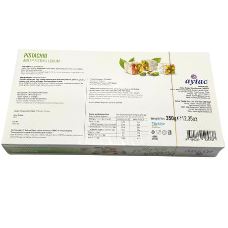 Aytac Turkish Delight Bowl With Pistachio 350Gx12