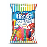 Jm Bonart Licorice Pencils Filled Stick Candy 90Gr (90GR) x 12 - Aytac Foods Wholesale