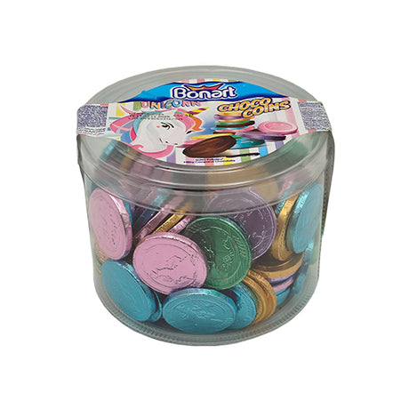 Jm Bonart Unicorn Coin Comp. Chocolate Pvc 650G X 12 (2680) (12x650G) - Aytac Foods Wholesale