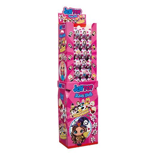 Jm Bonart Joytop Crystal Mini Doll Egg Lollipop With Surprise Toy Stand (1X72) (3699) , 72PCSx20G - Aytac Foods Wholesale