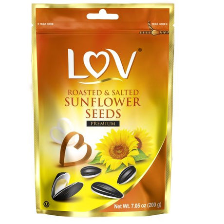 Lov Sunflower Seed Roasted And Salted (Nutri) (30x200GM) - Aytac Foods Wholesale