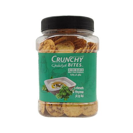 Zeidan Crunchy Bites Crackers Labneh Thyme (Jar) (12x200GR) - Aytac Foods Wholesale