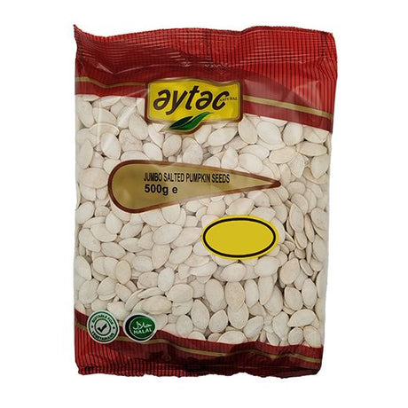 Aytac Jumbo Salted Pumpkin Seeds (Big Nut Bag) (14x500GR) - Aytac Foods Wholesale