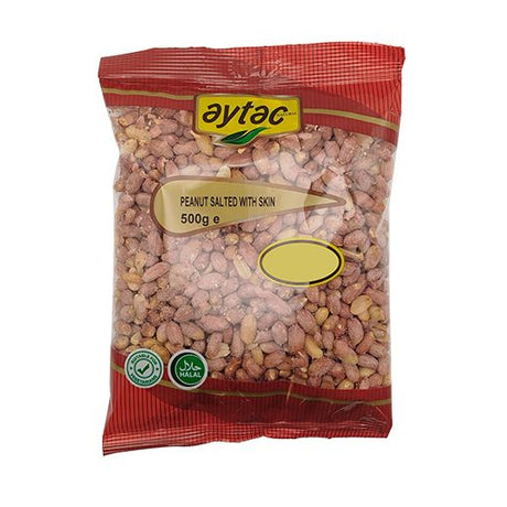 Aytac Peanut Salted With Skin (Big Nut Bag) (14x500GR) - Aytac Foods Wholesale
