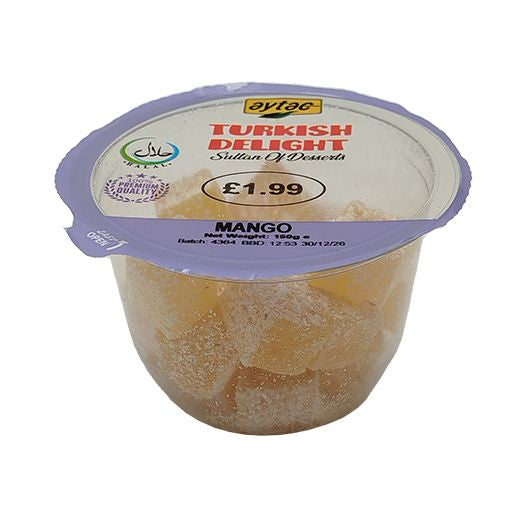 Aytac Turkish Delight Mango (Cup) (12x150GR) - Aytac Foods Wholesale